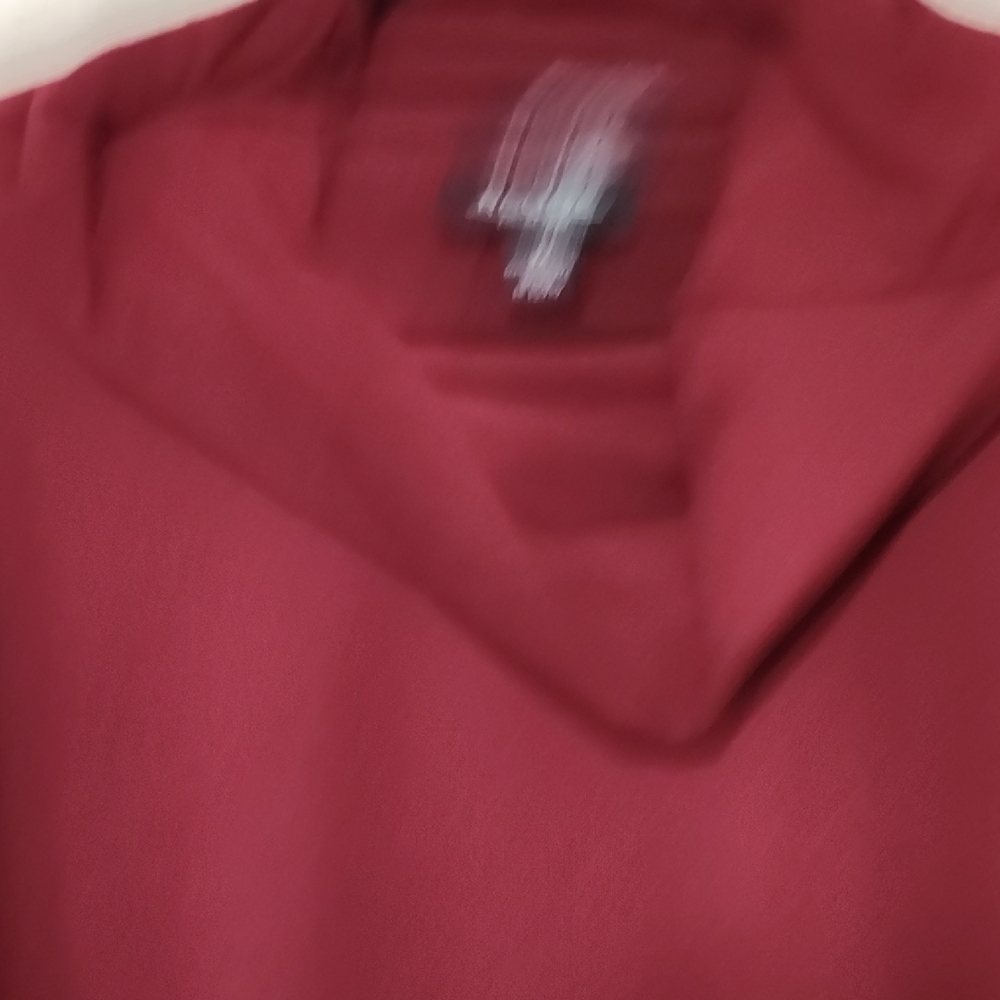 Burgundy Long Sleeve Top with Lace-Up Detail - Picture 5 of 7